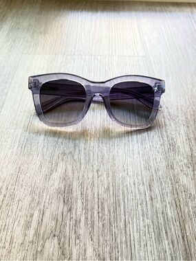 quay australia after hours purple overszied square statement sunglasses eyewear